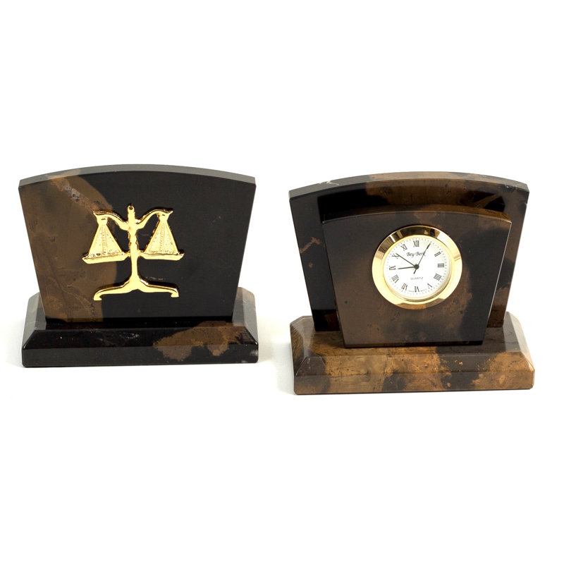 Horloge de table juridique