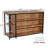 55” Kitchen Island With Seating And Storage 5-tier Open Shelves, Coffee Bar Cabinet With Extra-large Countertop, Spacious Leg Room & 2 Stemware Racks, Rustic Brown