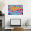 Happiness Bird Bold Colorful Vibrant Bird Spring Summer Wall Art Print 1 Piece Wrapped Canvas Wall Art-1126001453
