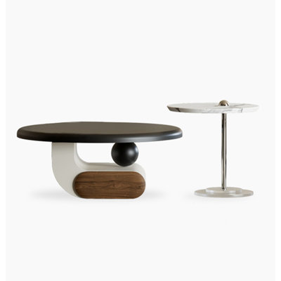 Creative round minimalist coffee table
