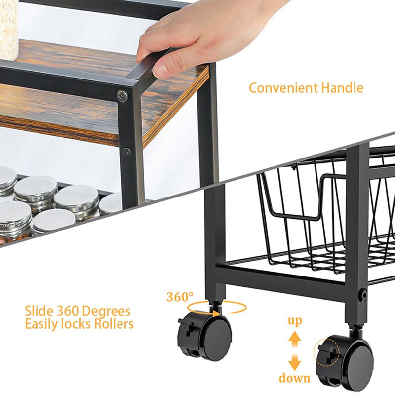 42cm W Metal Storage Rack