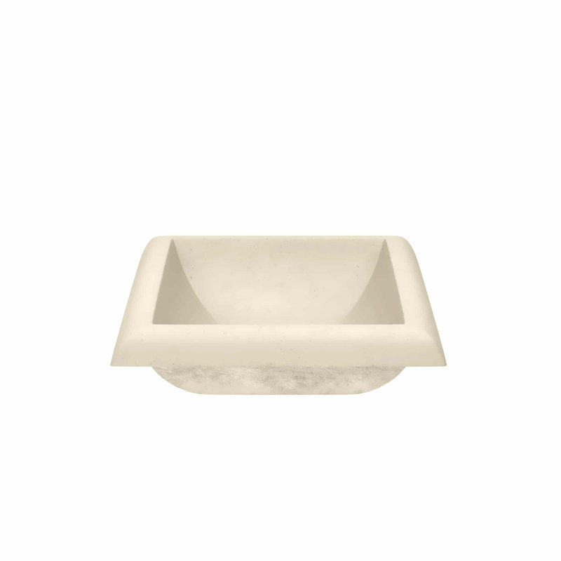 Montecito Handmade Rectangular Drop-in Bathroom Sink, Sand