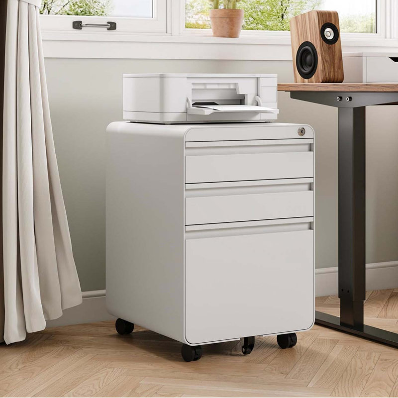 Danby 40cm Wide 3 -Drawer Steel File Cabinet, White