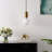 Matsu 1 - Light White/Black/Brass Single Pendant