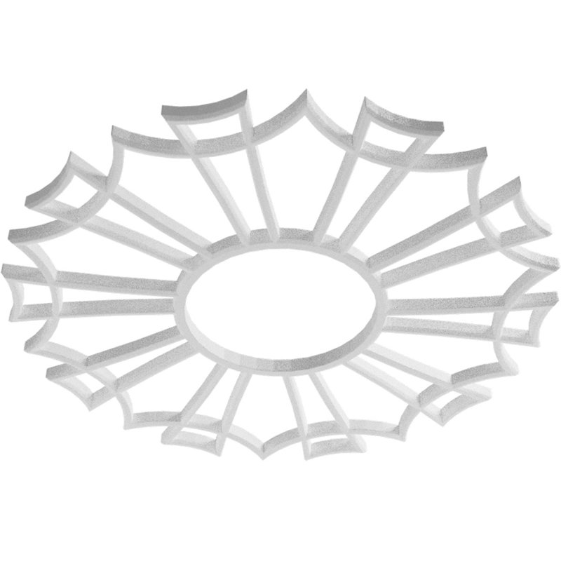 Augustus Architectural Grade PVC Pierced Ceiling Medallion, 40" H x 40" W x 1" D, Unfinished