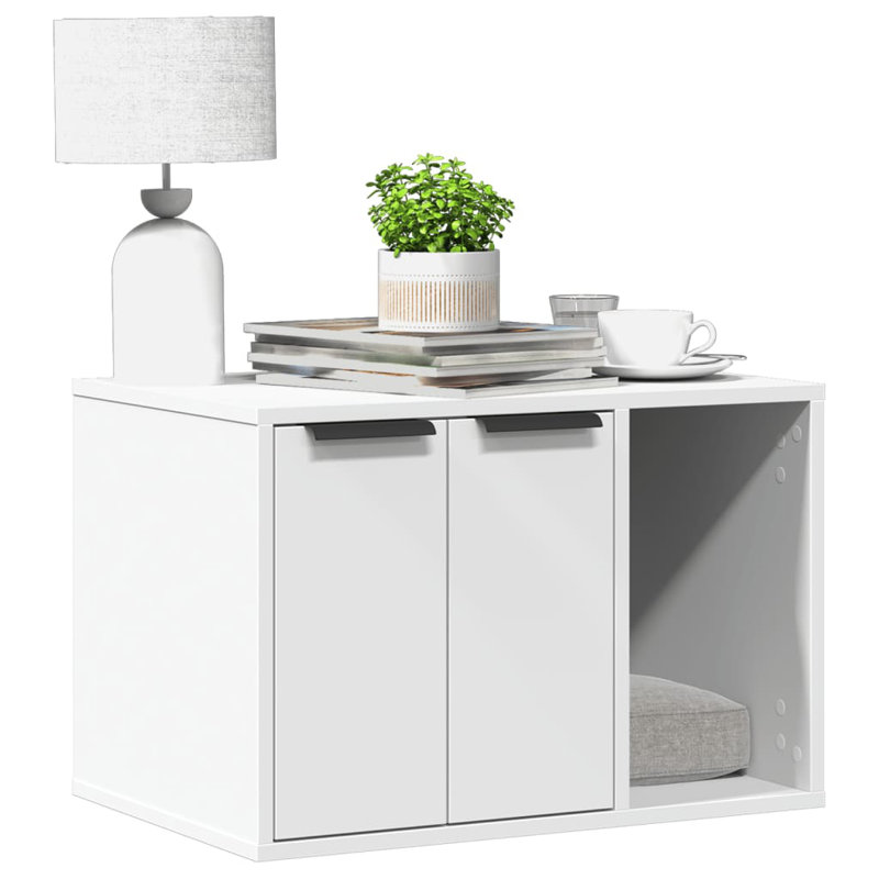 Engineered Wood Stocking Holder, White
