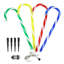 72cm Christmas Candy Cane Stack Lights Set of 4, Mains Powered LED String Lights-1220069732