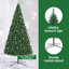 13.12' H Lighted Artificial Christmas Tree