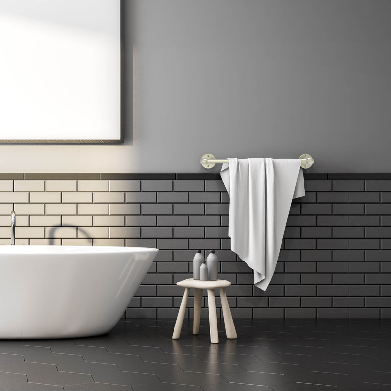 Barre à serviettes murale 18" Bayer, Nickel satiné