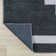 Linfert Geometric Medallion Machine-Washable Navy/Light Gray Rug