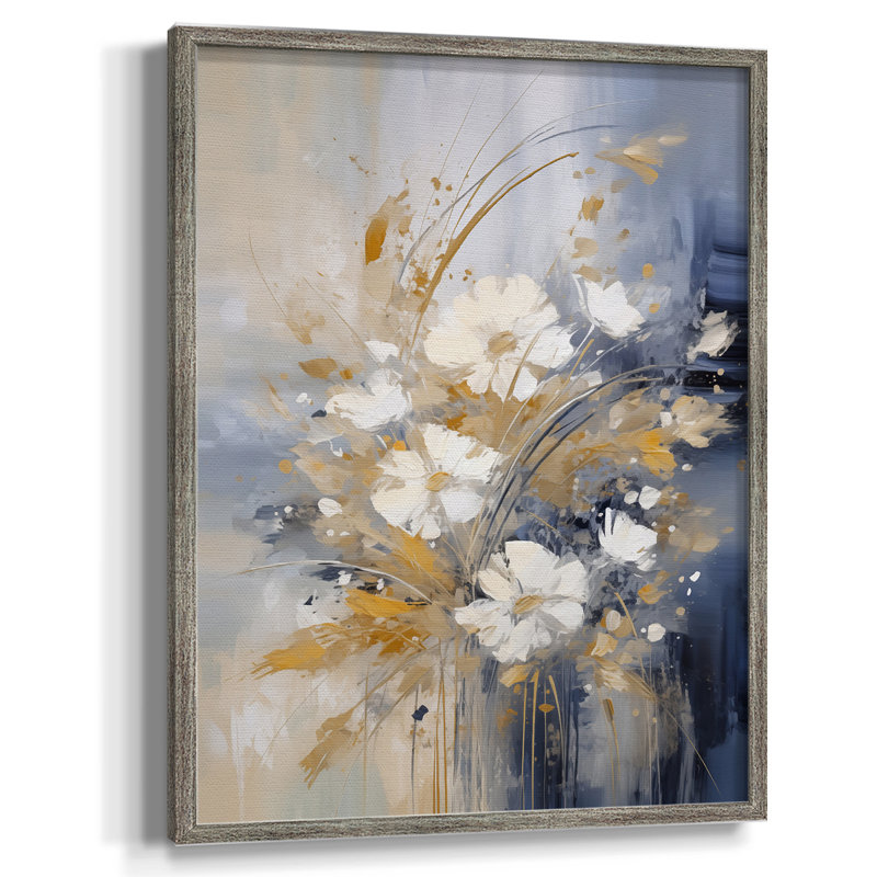 Reproduction encadrée FLORAL Series CECXVI - bois massif, H 21 po x l 17 po