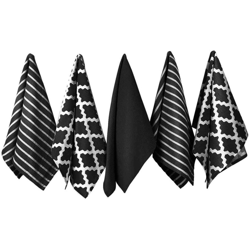 Tea Towel Kitchen Towel, Black