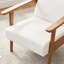 Fauteuil en bois massif l 27,4 po résistant aux déchirures-146258075