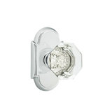 Privacy Old Town Clear Knob with # 8 Rose