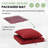Outdoor 24 x 24 x 3.5 Inch High-Density Foam Cushion Set with Water-Repellent & UV-Resistant Cover for Outdoor Seat-1656903513-1656901798