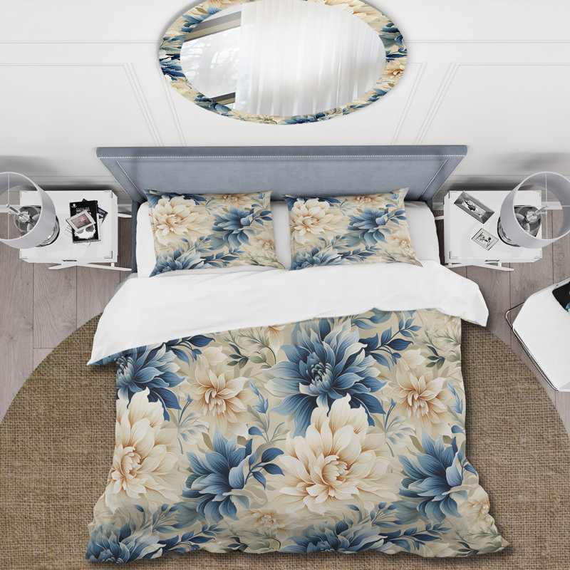 Ensemble de housse de couette Tropical Lace, Housse de couette pour très grand lit et 2 très