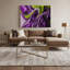 «Lyrical Abstraction 55», art mural sur toile mauve-1837854202