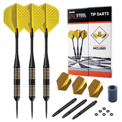 Franklin Sports 27 Gram Professional Steel Tip Dart Set