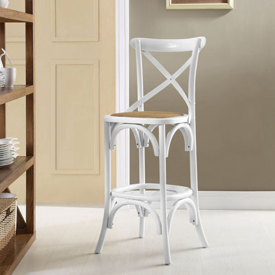 Modway The Gray Barn Hidden Hill Elm Wood Barstool