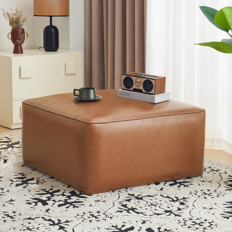 Brun clair avec revêtement en cuir fin - Un ajout élégant au décor de votre maison pour rehausser votre intérieur