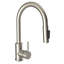 Robinet de cuisine à poignée simple en nickel brossé-70509863