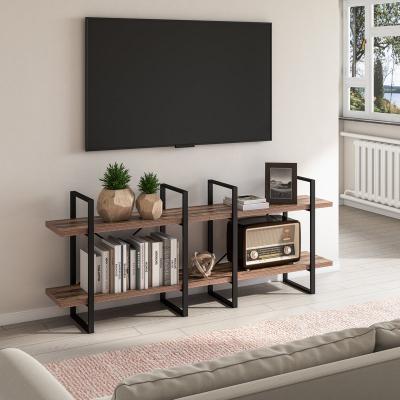 Etagere Bookcase, Antique Walnut/Black