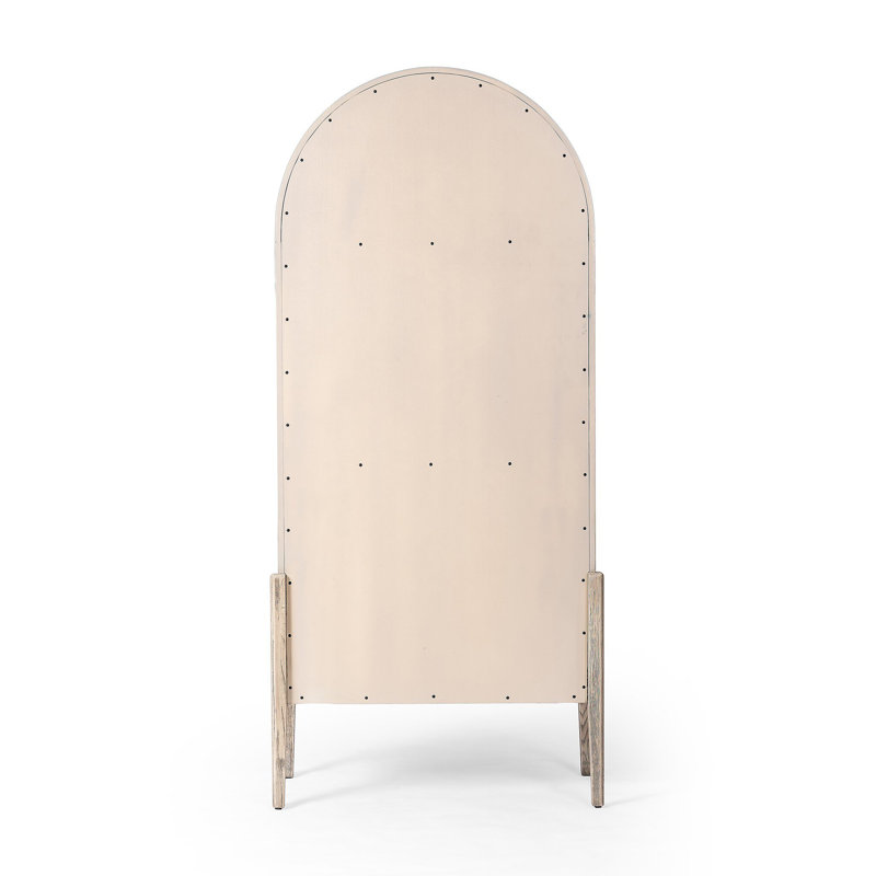 Tolle Solid Wood Bookcase, White/Neutral