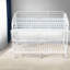 Lits peu encombrants avec rangement, lit simple moderne en métal blanc pour la maison