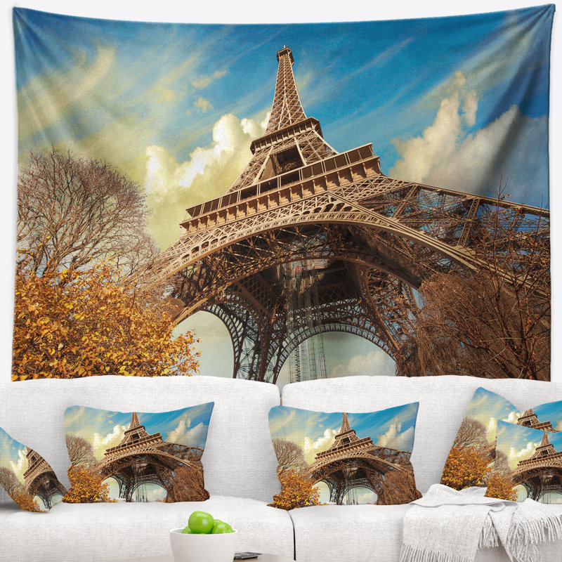 Photographie de l'horizon, tapisserie Eiffel, H 32 po x l 39 po