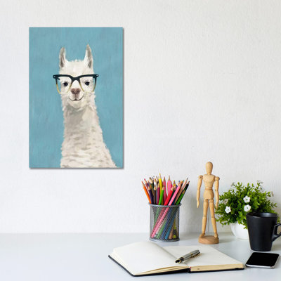 Llama Specs II by Victoria Borges - Wrapped Canvas Painting
