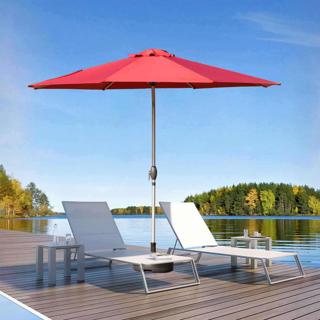 Shinobu 118'' Market Umbrella Arlmont & Co. Fabric