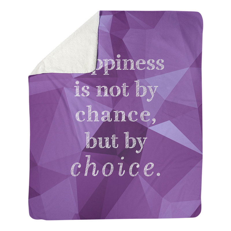 Couverture en molleton Faux Gemstone Happiness, l 50 po x L 60 po, Lourd, Améthyste