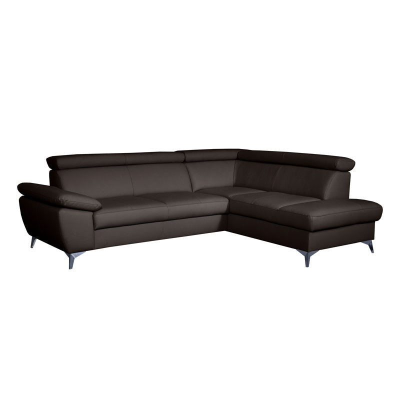 Ashianna 4 Seater Sofa Bed, Right Hand Facing, Dark Brown