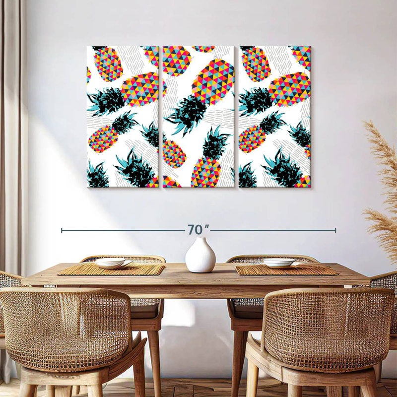 Motif d'ananas Yarlin, H 36 po x l 57 po