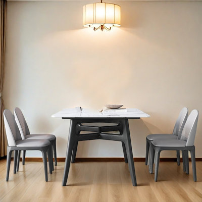 Ensemble de chaises de table Modern White