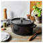 La Cocotte Cast Iron Oval Cocotte, Black-70180246