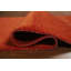 Tapis orange en laine orange de style Gabbeh 5 x 8