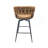 28" Technical Leather Woven Bar Stool Set Of 2-763127917-763127918