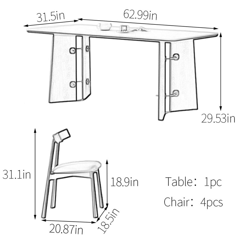 Aldora, 29.53"H x 62.99"L x 31.5"W