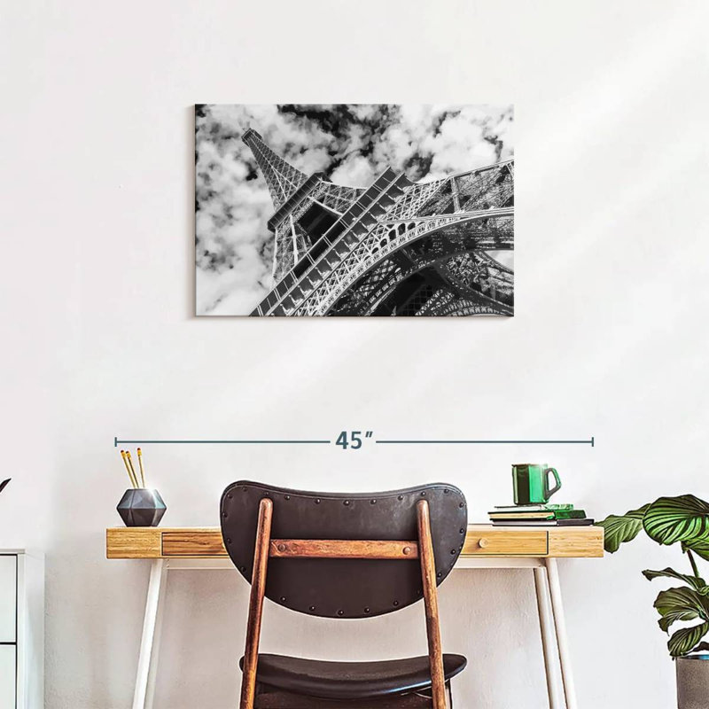 Eiffel Tower Cloudscape Canvas Print, 20" H x 30" W x 1.25" D