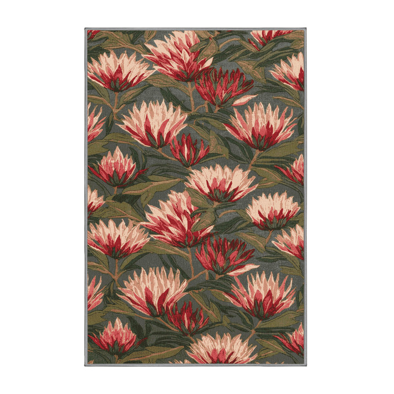  Tapis lavable hawaïen Protea, Rectangulaire 3 pi x 5 pi