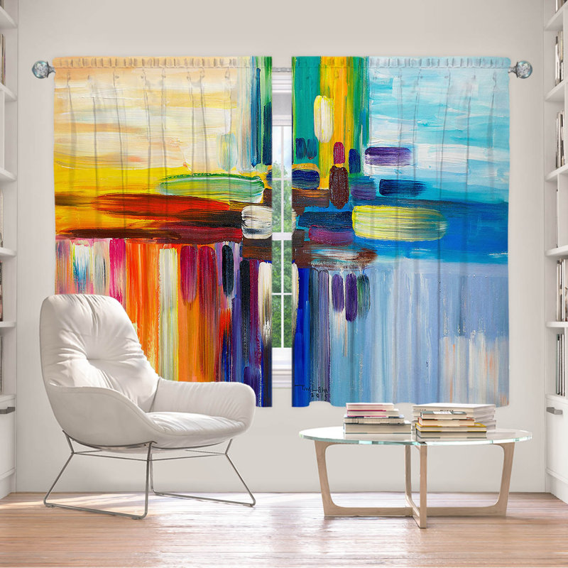 Fermata Room Darkening Curtain Pair, 56" W x 78" L