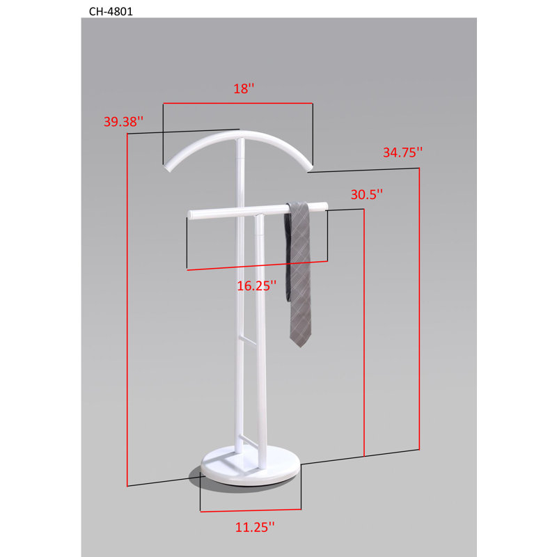 Anshum Metal Freestanding Valet Stand
