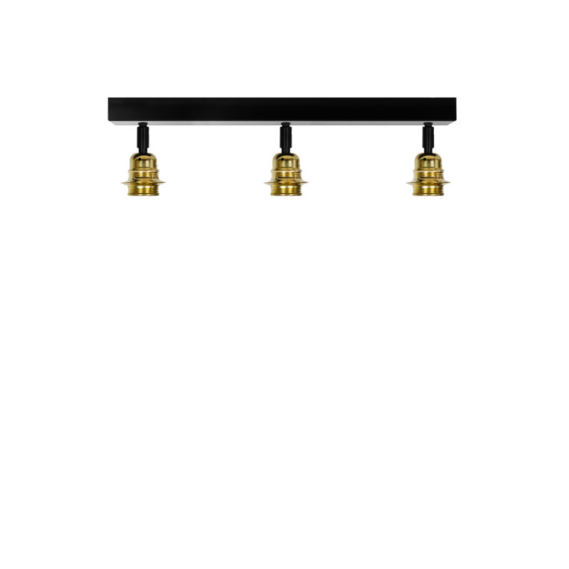 Greg 48cm 3 - Light Track Kit, Brass/Black