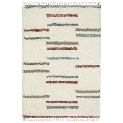 Tapis ivoire / bourgogne Performance
