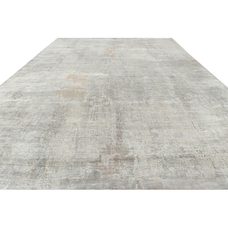 Rug & Kilim’S Oversized Contemporary Rug In Silver-Gray With Abstract Patterns