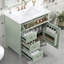 Meuble-lavabo de 30 po avec lavabo, panneau de fibres à densité moyenne et bois d'hévéa, 3 tiroirs et armoire avec tablettes réglables, conception moderne-640489499-640489497-637762155