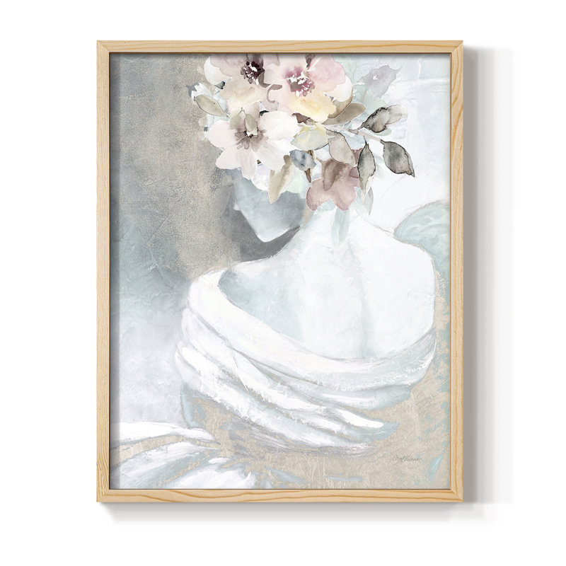 Reproduction encadrée Whisper II - bois massif, Naturel, H 11 po x l 9 po