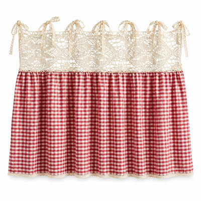 Plaid Kitchen Curtain