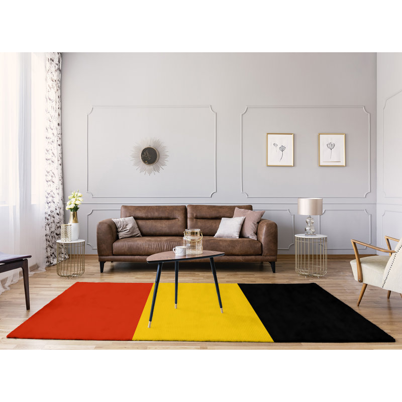 Tapis rouge à rayures de hockey national, Rectangle 8 pi x 10 pi